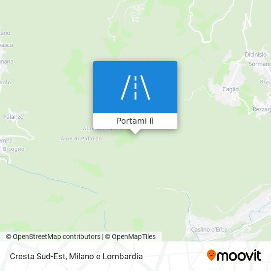 Mappa Cresta Sud-Est