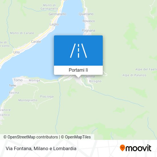 Mappa Via Fontana