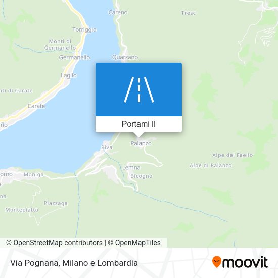 Mappa Via Pognana