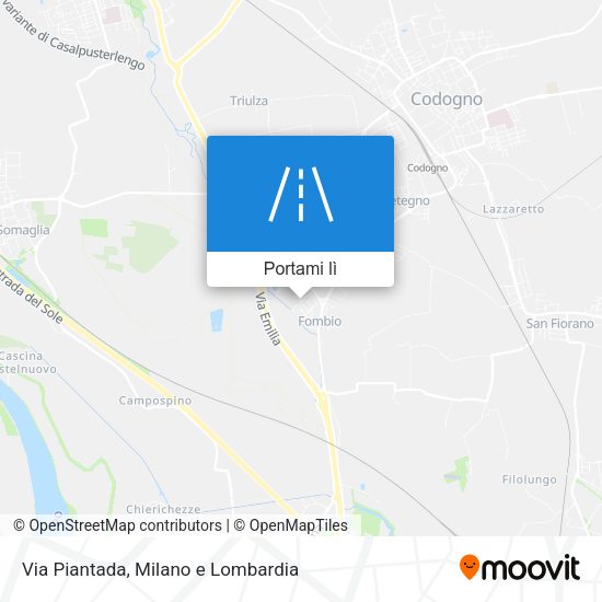 Mappa Via Piantada