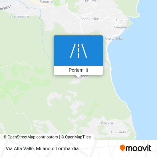 Mappa Via Alla Valle