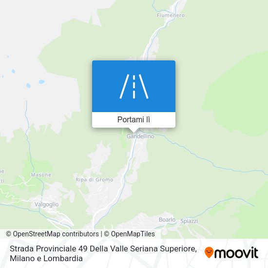 Mappa Strada Provinciale 49 Della Valle Seriana Superiore