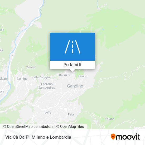 Mappa Via Cà Da Pì