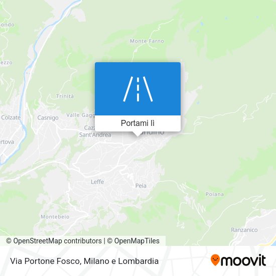 Mappa Via Portone Fosco