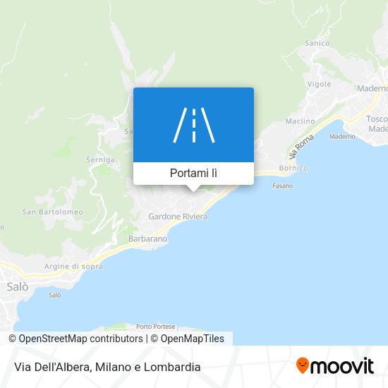 Mappa Via Dell'Albera