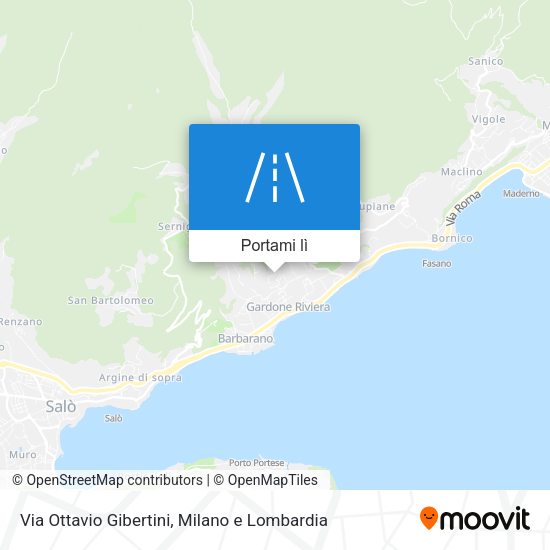 Mappa Via Ottavio Gibertini