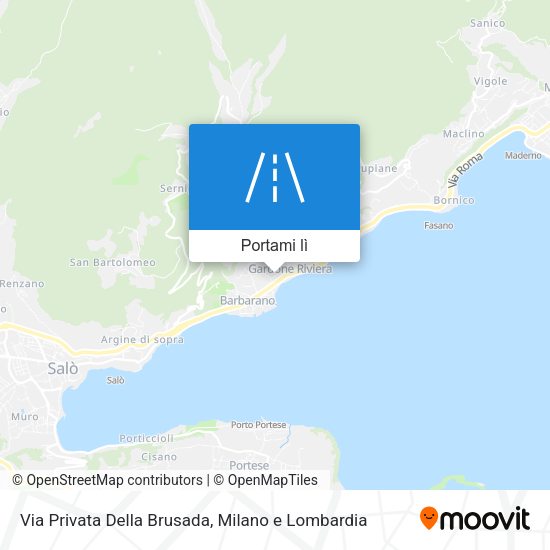 Mappa Via Privata Della Brusada