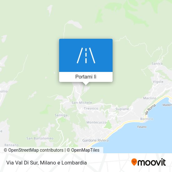 Mappa Via Val Di Sur