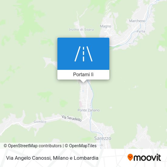 Mappa Via Angelo Canossi