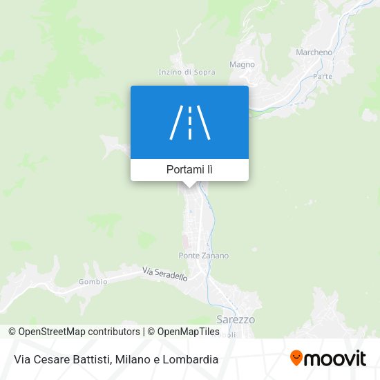 Mappa Via Cesare Battisti