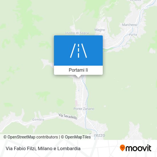 Mappa Via Fabio Filzi