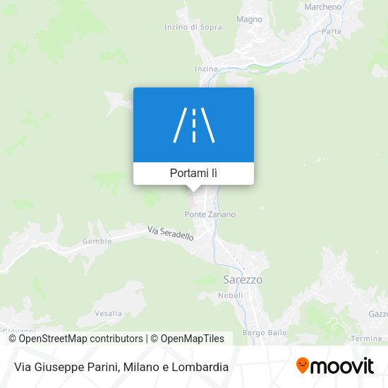 Mappa Via Giuseppe Parini