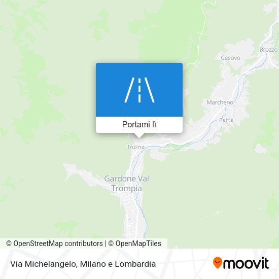 Mappa Via Michelangelo