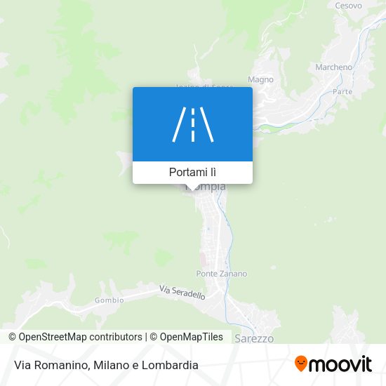 Mappa Via Romanino