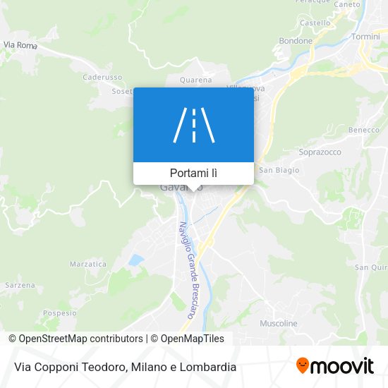 Mappa Via Copponi Teodoro