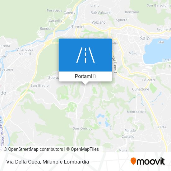 Mappa Via Della Cuca