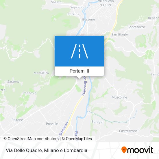 Mappa Via Delle Quadre