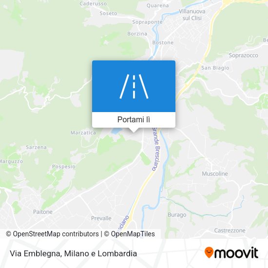 Mappa Via Emblegna