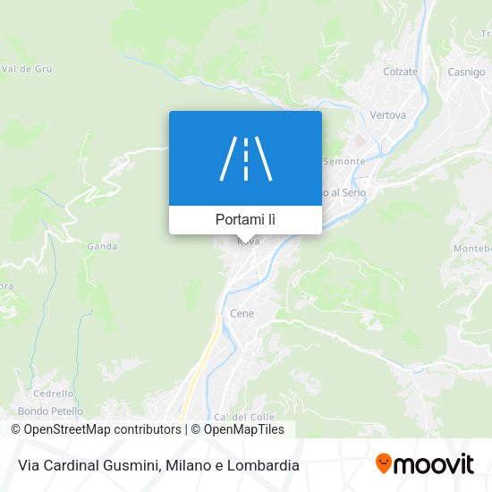 Mappa Via Cardinal Gusmini
