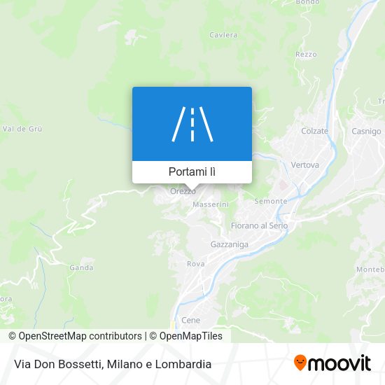 Mappa Via Don Bossetti