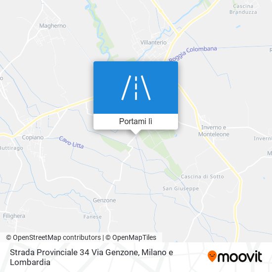 Mappa Strada Provinciale 34 Via Genzone