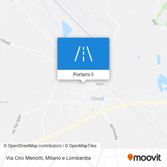 Mappa Via Ciro Menotti