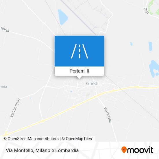 Mappa Via Montello