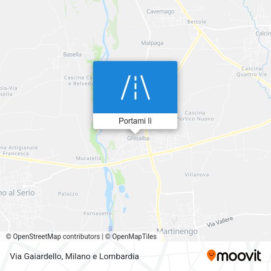 Mappa Via Gaiardello