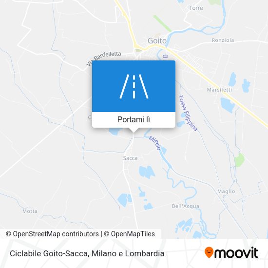 Mappa Ciclabile Goito-Sacca