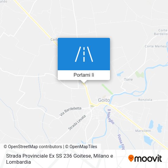 Mappa Strada Provinciale Ex SS 236 Goitese
