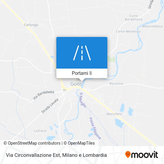 Mappa Via Circonvallazione Est