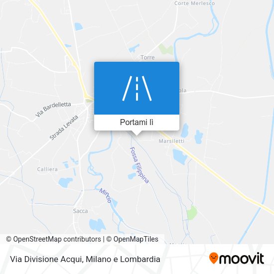 Mappa Via Divisione Acqui