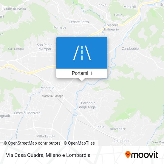 Mappa Via Casa Quadra
