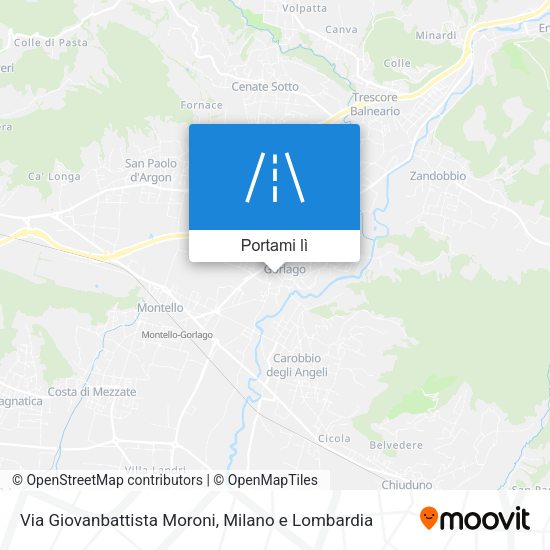 Mappa Via Giovanbattista Moroni