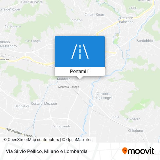 Mappa Via Silvio Pellico