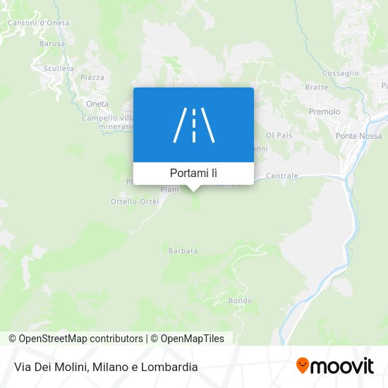 Mappa Via Dei Molini