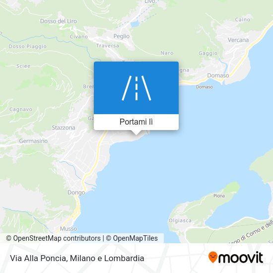 Mappa Via Alla Poncia