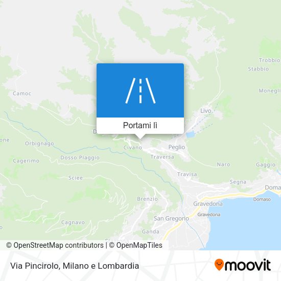 Mappa Via Pincirolo