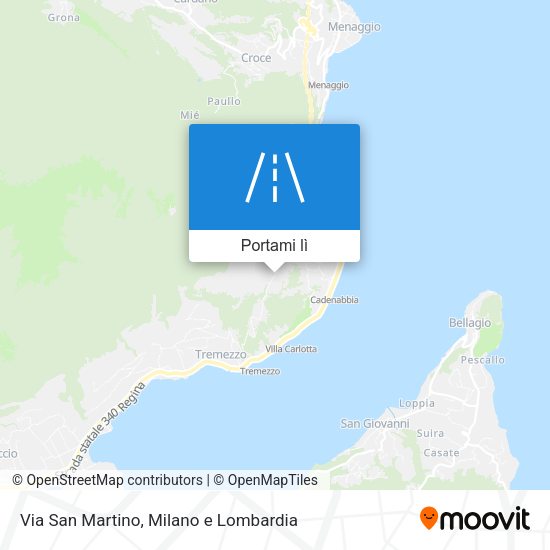 Mappa Via San Martino