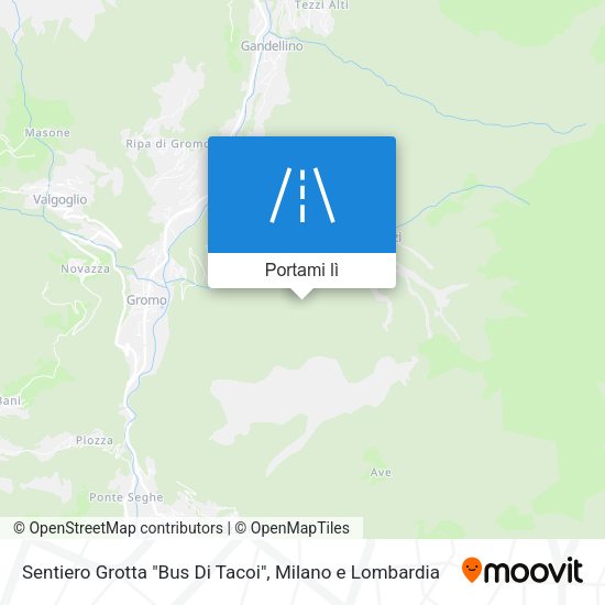 Mappa Sentiero Grotta "Bus Di Tacoi"