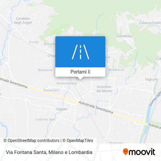 Mappa Via Fontana Santa