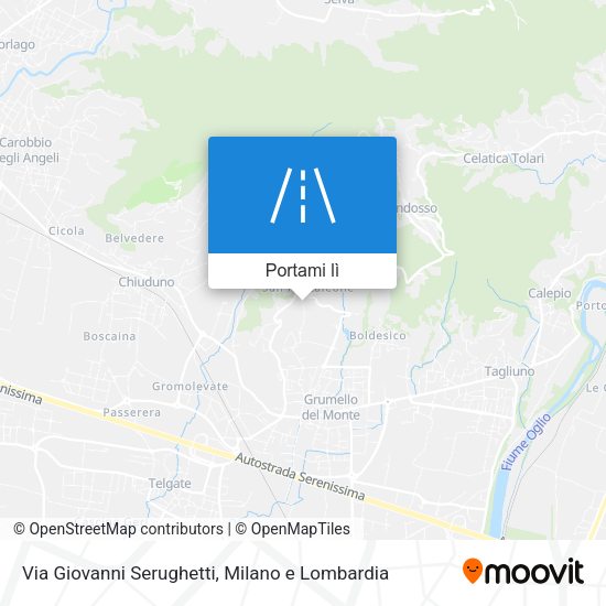 Mappa Via Giovanni Serughetti