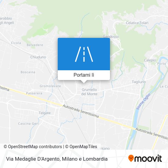 Mappa Via Medaglie D'Argento