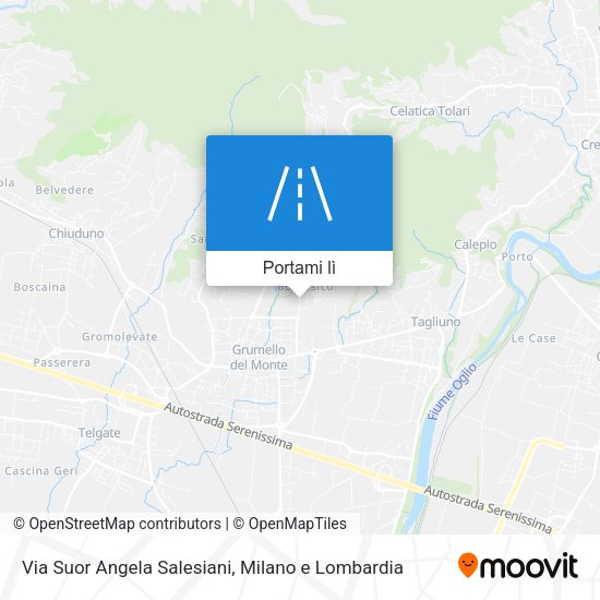 Mappa Via Suor Angela Salesiani