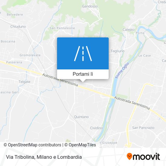 Mappa Via Tribolina