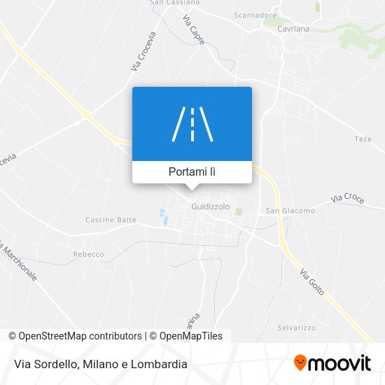 Mappa Via Sordello