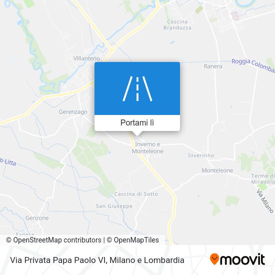 Mappa Via Privata Papa Paolo VI