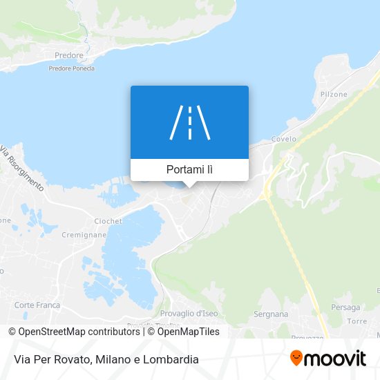 Mappa Via Per Rovato