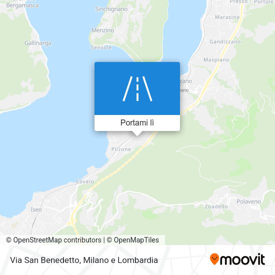 Mappa Via San Benedetto