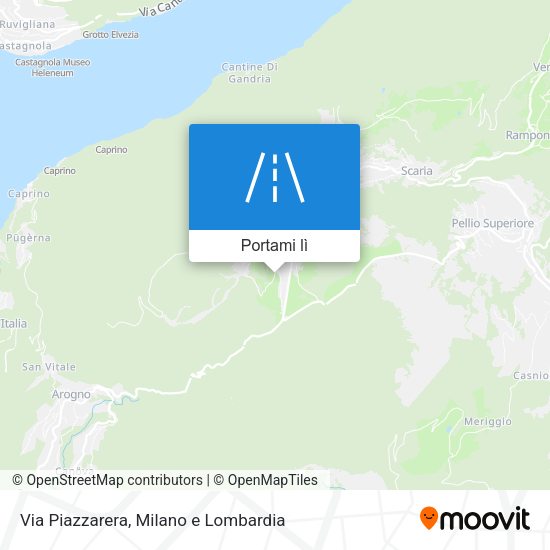 Mappa Via Piazzarera